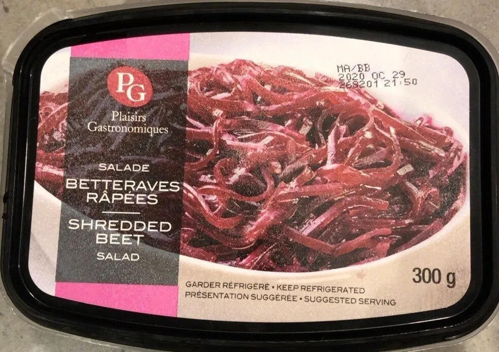 Salade betteraves râpées