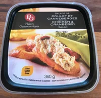 Salade de poulet et canneberges