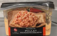 Salade de poulet poivrons rouges rôtis