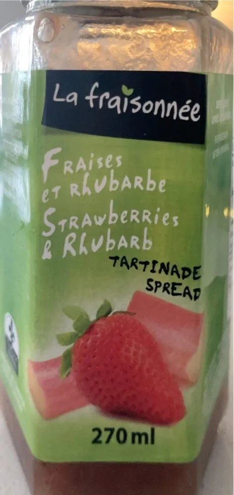 Tartinade fraises rhubarbe