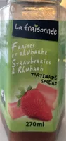 Tartinade fraises rhubarbe