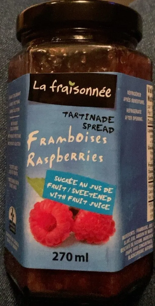 Tartinade framboises