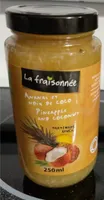Tartinade ananas et noix de coco