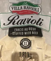 Ravioli stuffed with beef