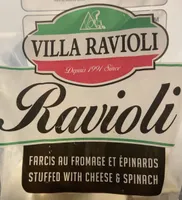 Ravioli stuffed with cheese & spinach