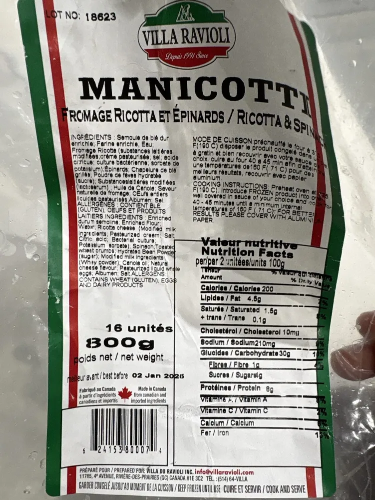 Manicotti