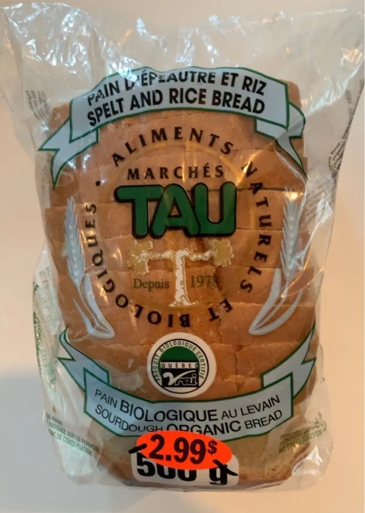 Pain d’épautre et riz