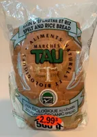 Pain d’épautre et riz