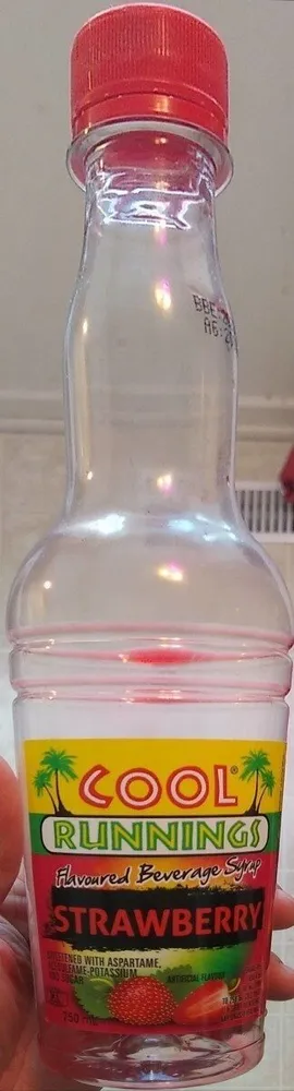 strawberry flavoured beverage syrup