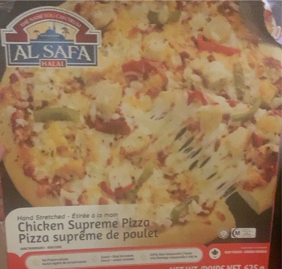 Pizza supreme de poulet