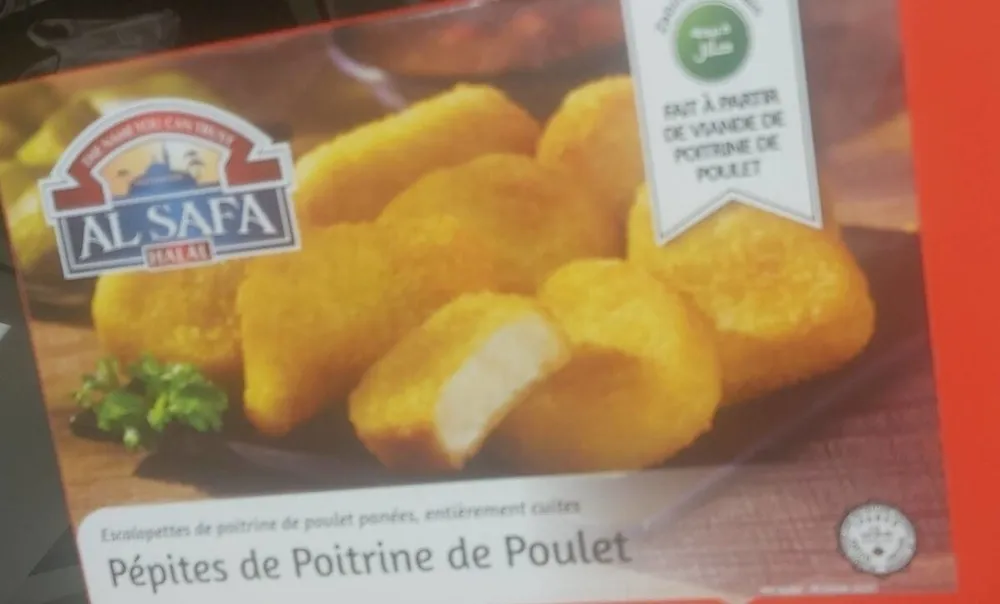 pépites de poitrine de poulet