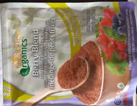Graine de lin brun moulu à froid avec mélange de petits fruits