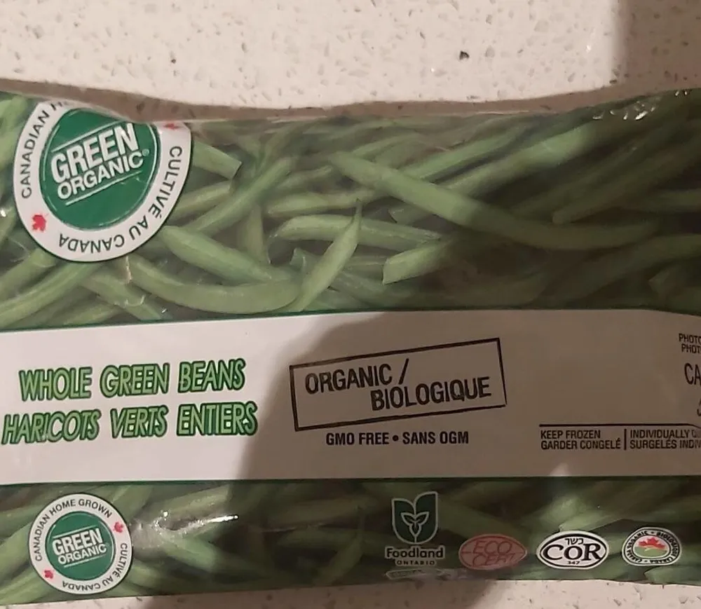 whole organic green beans
