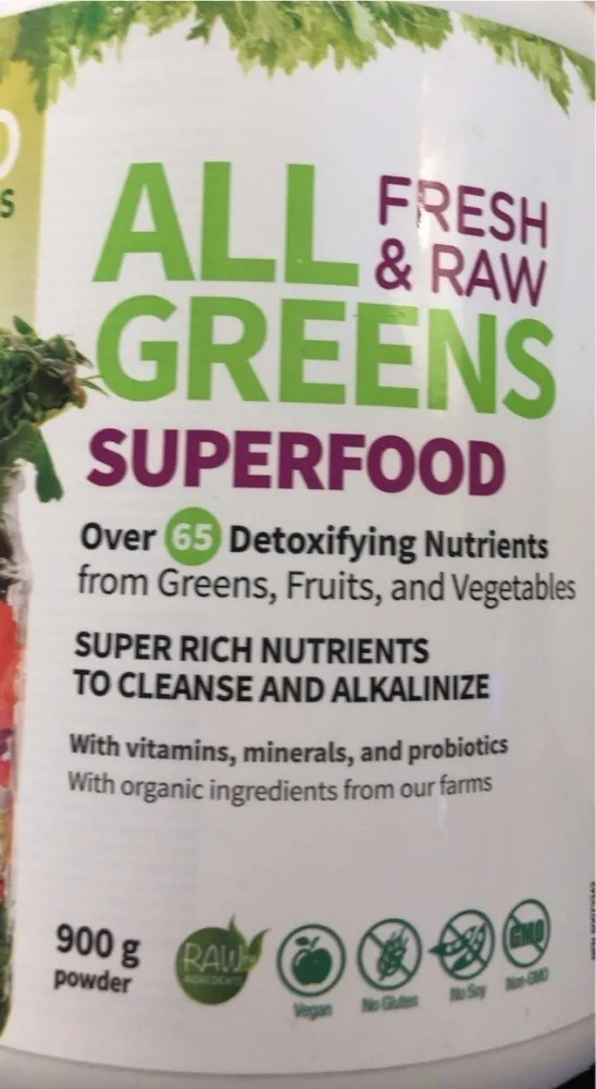 All green superfood