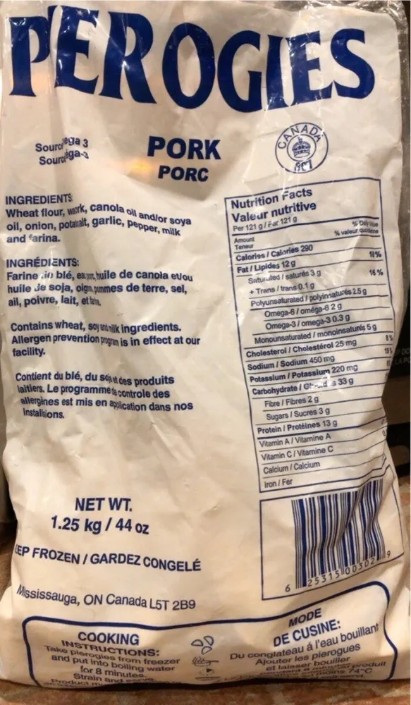 Pierogies porc