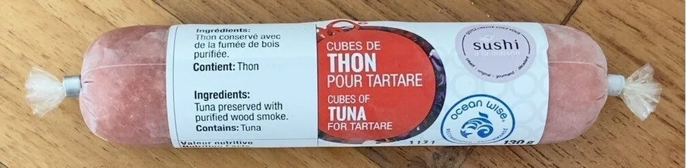 Cubes de thon pour tartare