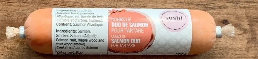 Cubes de saumon pour tartare