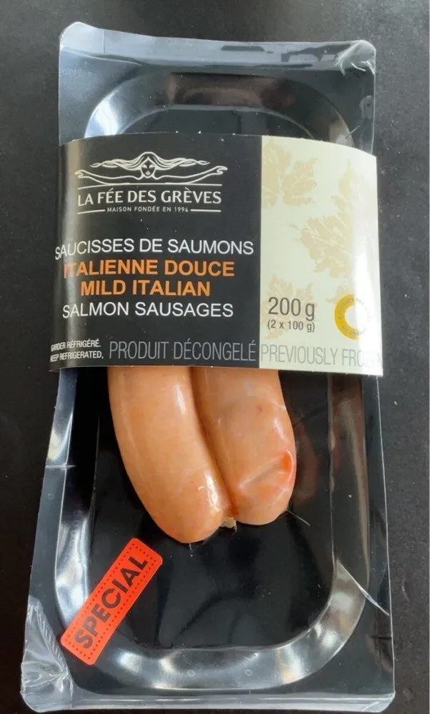 Saucisses de saumon Italienne douce