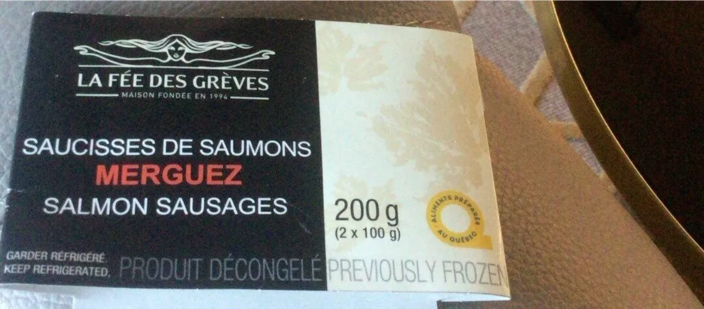 Saucisses de saumons Mergez