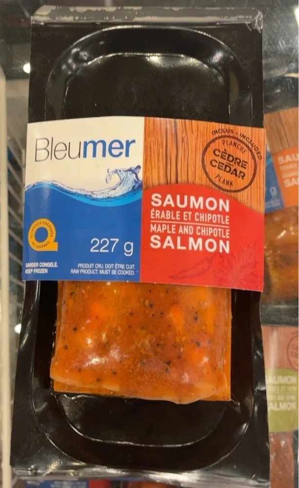 Maple and chipotle salmon
