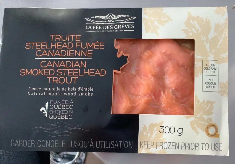 Truite steelhead fumée canadienne