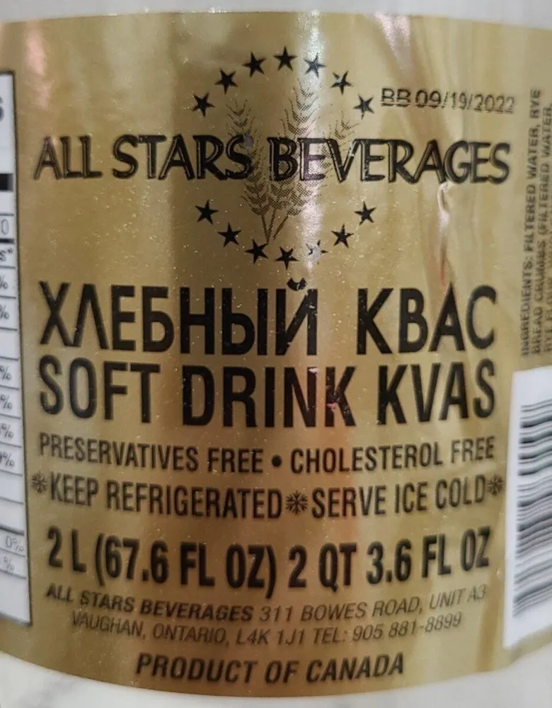 Soft drink kvas