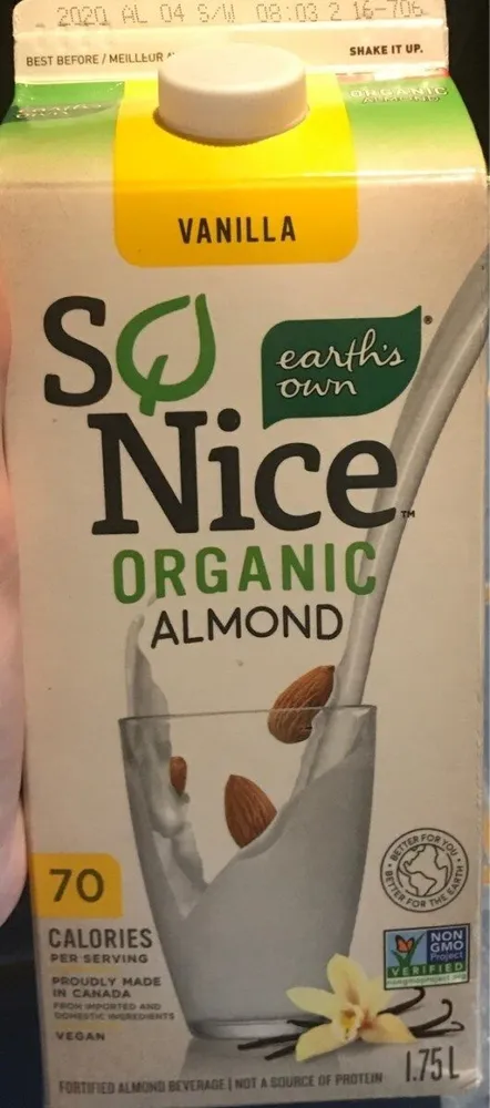 So Nice organic almond