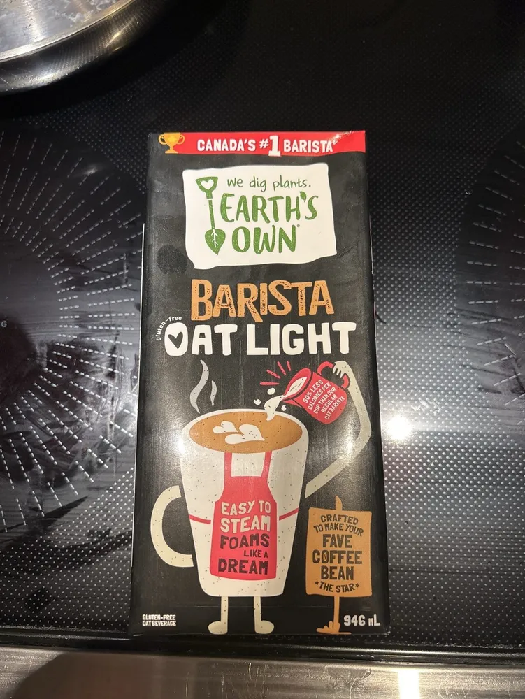 Earths own light oat milk