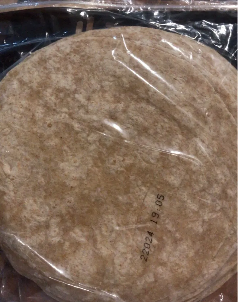 Whole white tortillas