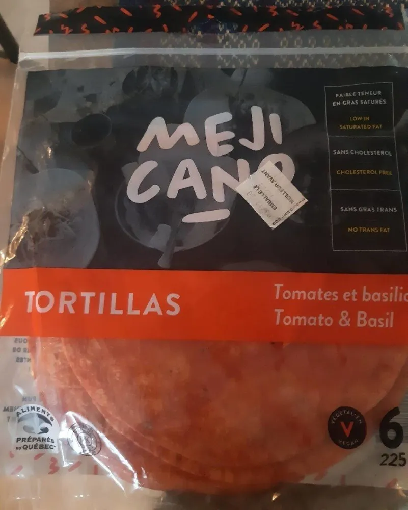 Tortillas tomates et basilic