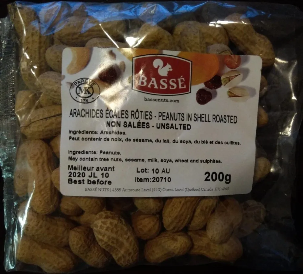 Arachides écales rôties