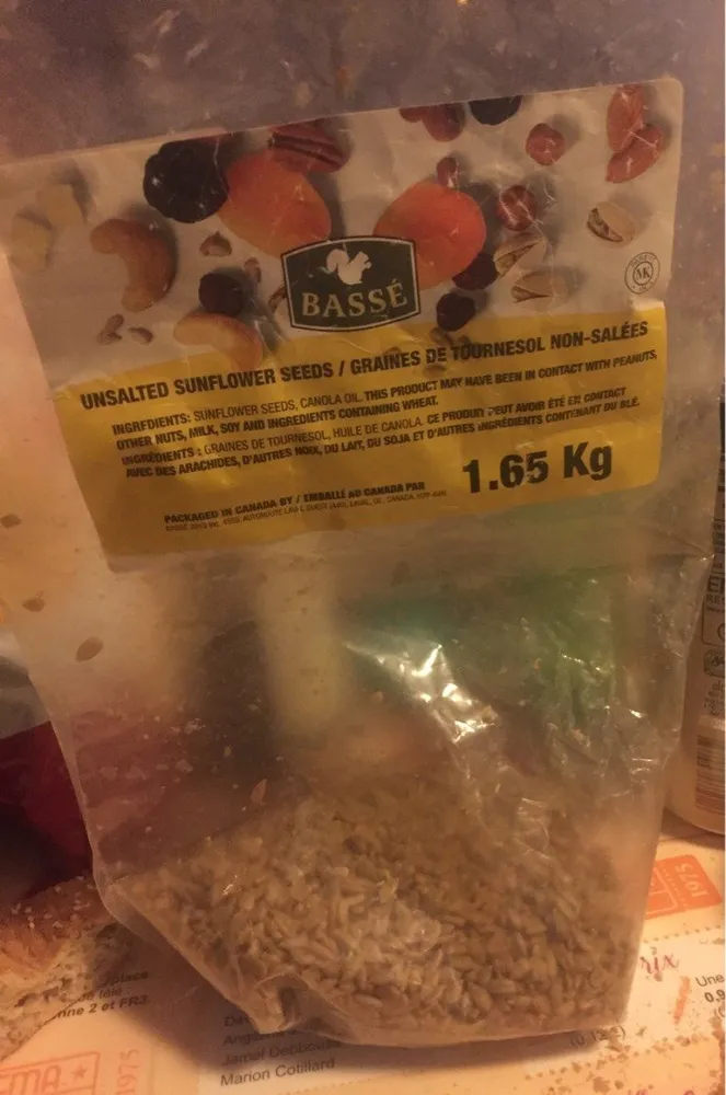 Graines de tournesol non salées
