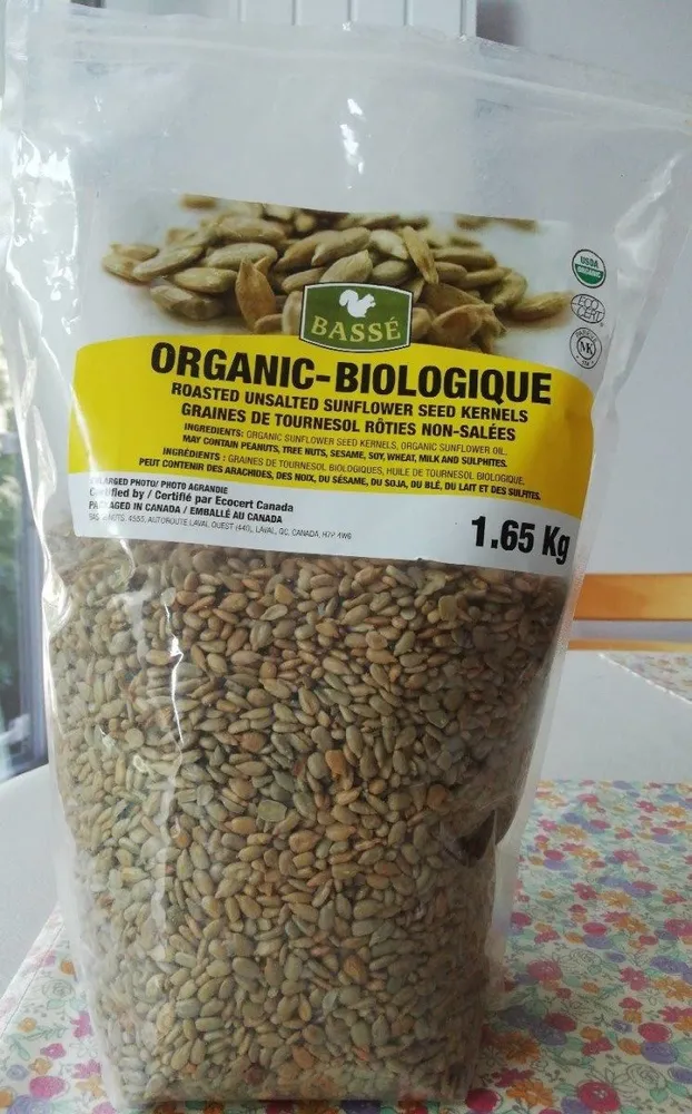 Graines de tournesol rôties non salées