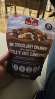 Mélange de noix chocolat noir et canneberges