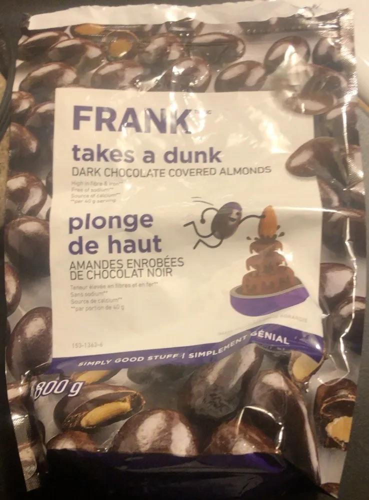 franks dark chocolate almonds