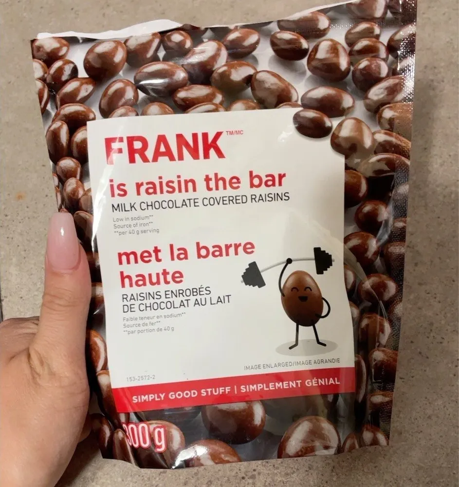 Milk Chocolate coveted raisins