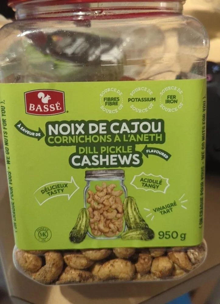 Noix de cajou cornichons à l'aneth