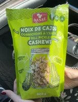 Noix de cajou cornichons à l’aneth