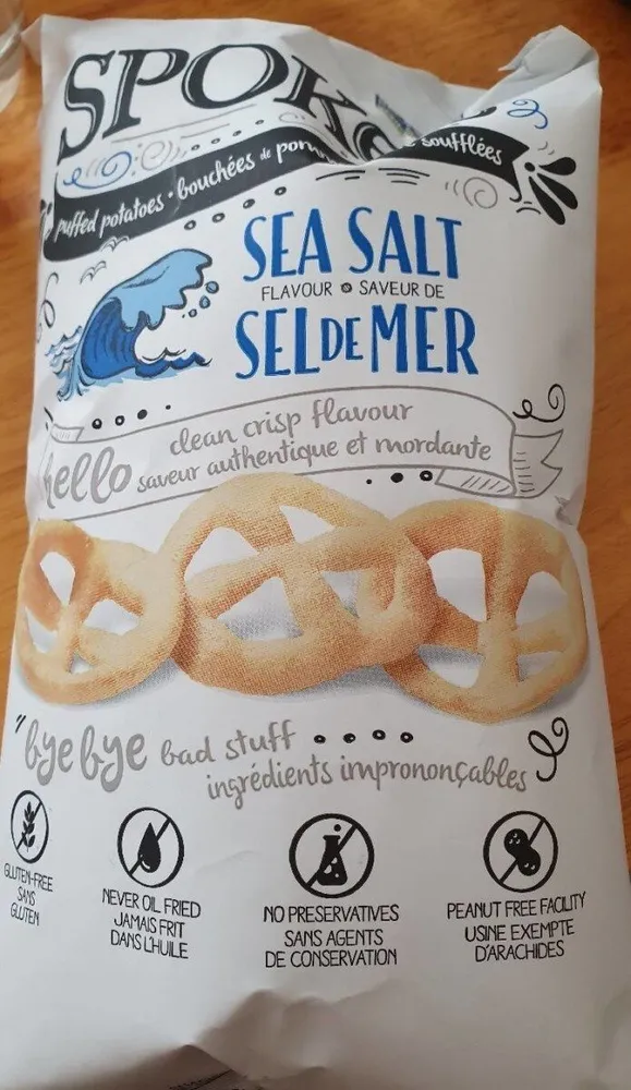 Grignotines de pomme de terre soufflées