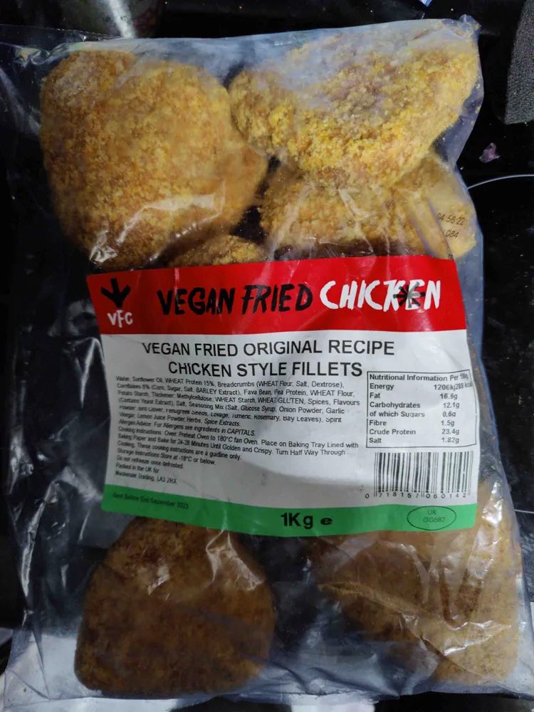 Vegan Fried Original Recipe Chicken Style Fillets