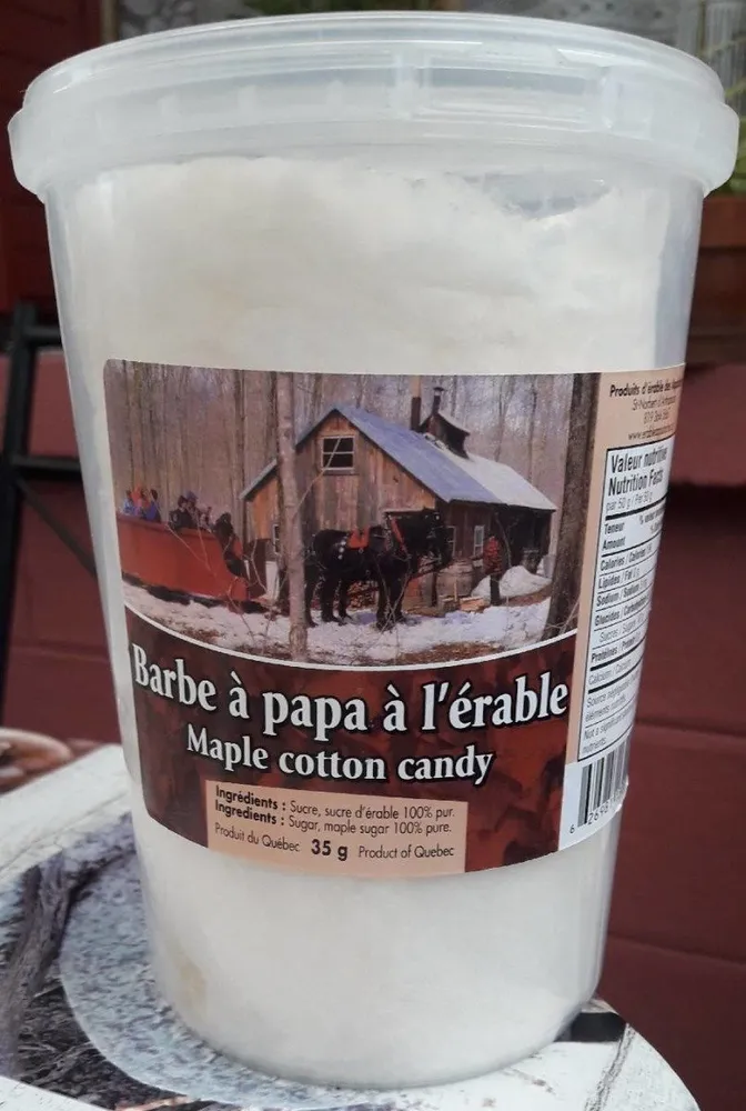 Barbe à papa à l'érable