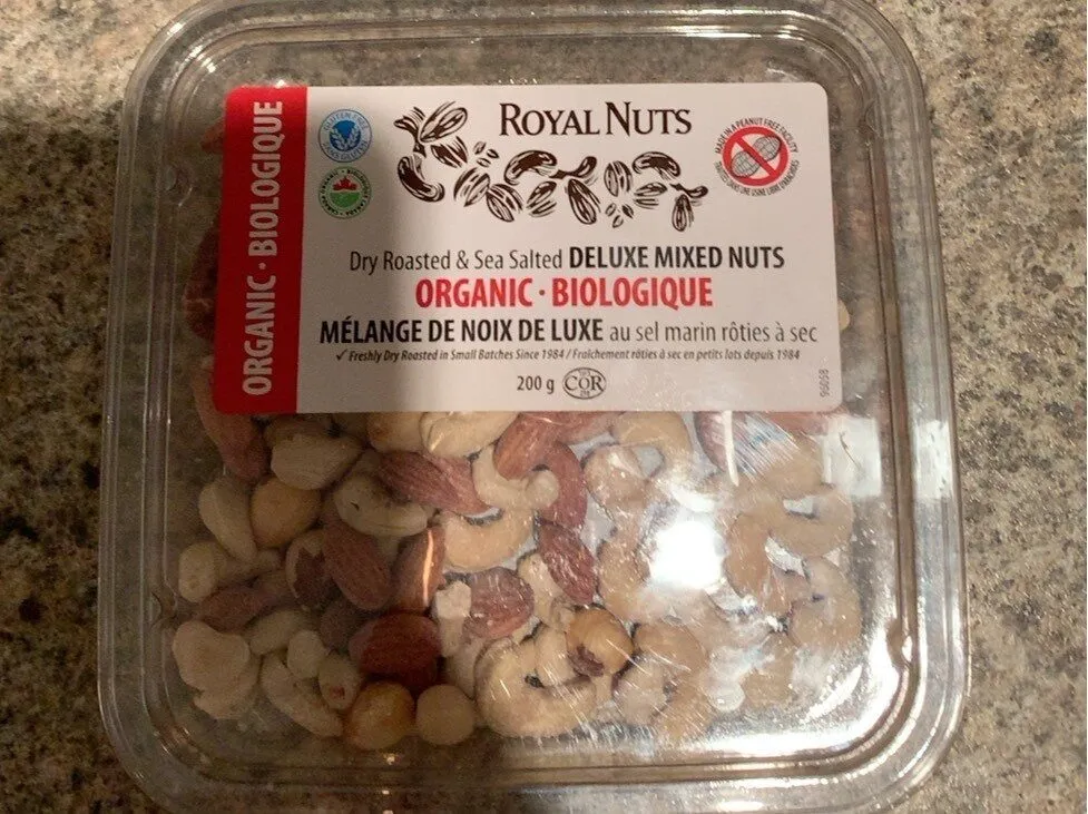 Organic Dry Roasted & Sea Salted Deluxe Mixed Nuts