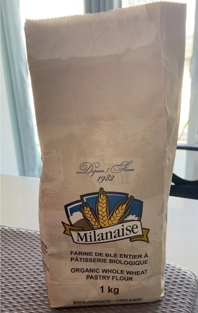 Farine de blé entier à pâtisserie biologique