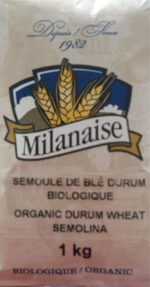 Semoule de blé durum biologique