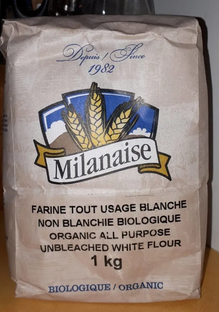 Farine tout usage blanche non blanchie biologique