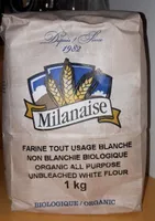 Farine tout usage blanche non blanchie biologique