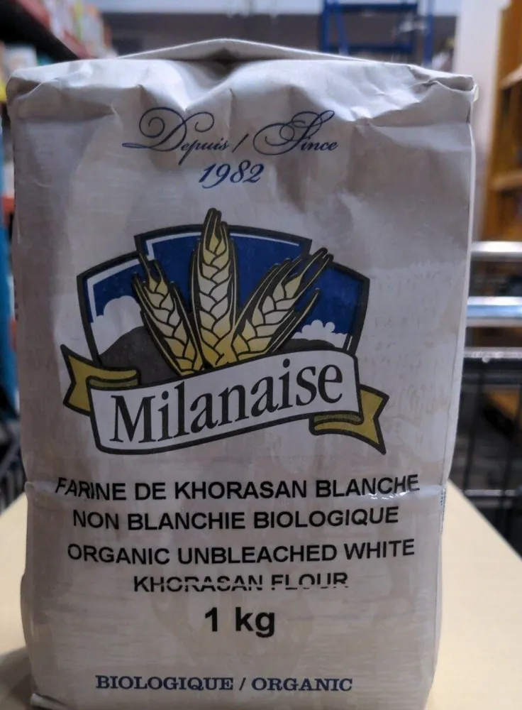 Organic unbleached white Khorasan flour
