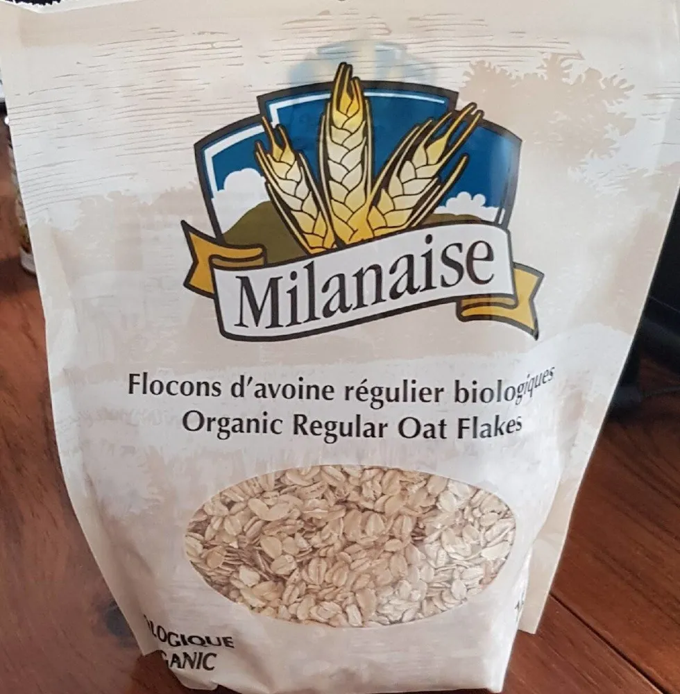 Flocons d'avoine régulier biologiques