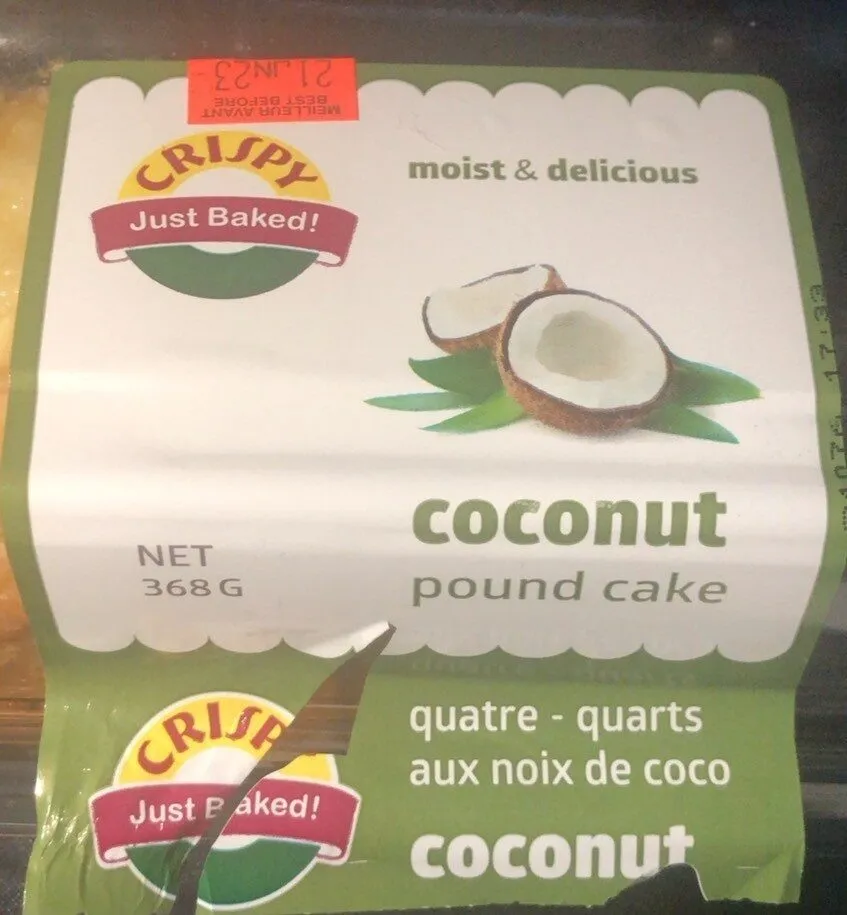 Coconut pound cake