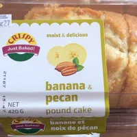 Banana and Pecan pound cake